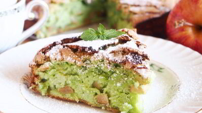 мятная шарлотка