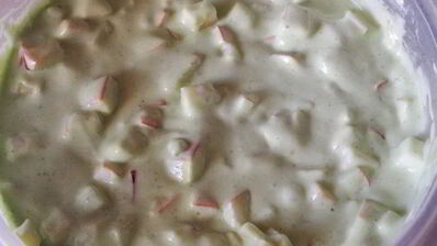 мятная шарлотка