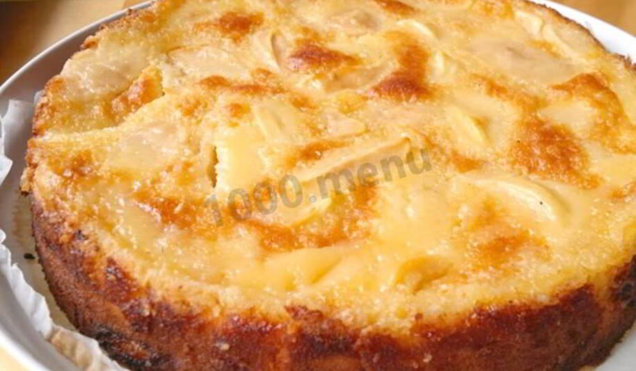 Рецепт шарлотки ны молоке с яблоками