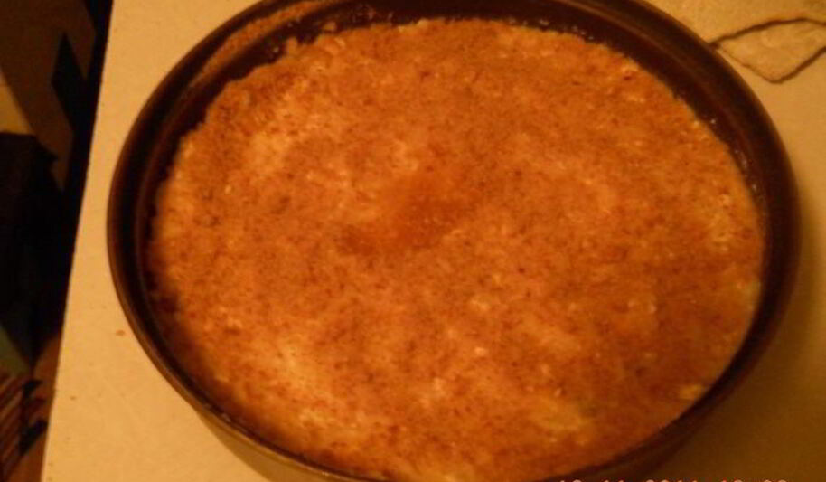 Рецепт шарлотки с рисом и яблоками