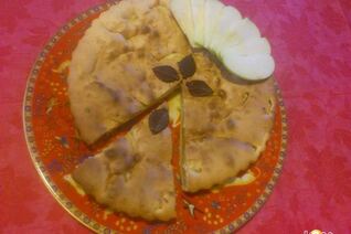 Шарлотка с яблоками и лимонами