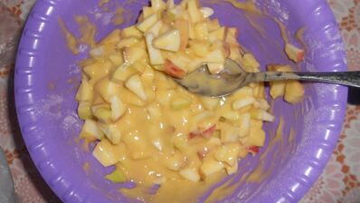 яблочно-медовая шарлотка