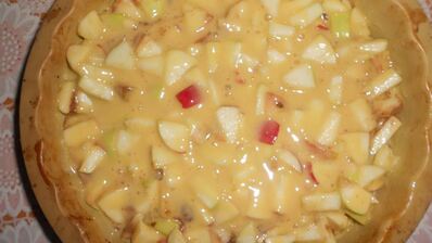 яблочно-медовая шарлотка