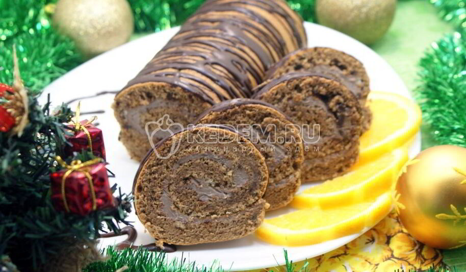 Рецепт шоколадного рулета