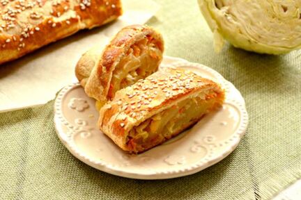 Штрудель с капустой