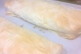 Яблочный штрудель из теста фило