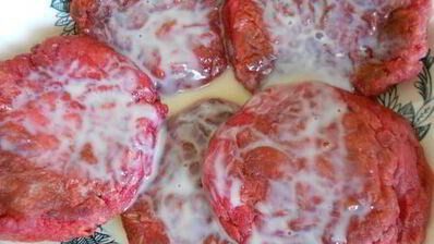 розовые сырники