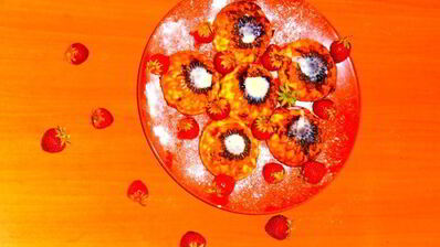 сырники с клубникой