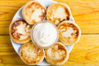 Сырники с яблоками