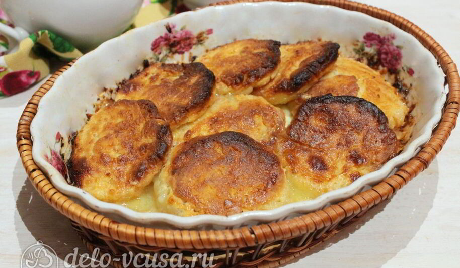 Рецепт сырников со сметаной в духовке