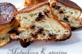 Запеченные сырники с шоколадными каплями