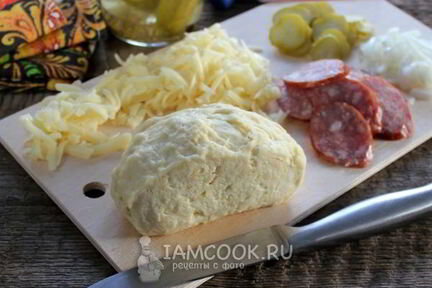 Пресное тесто для пиццы