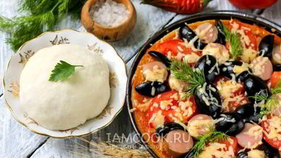 тесто для пиццы без дрожжей