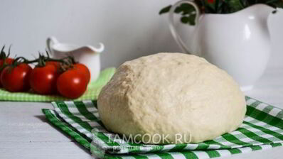 тонкое тесто для пиццы без дрожжей