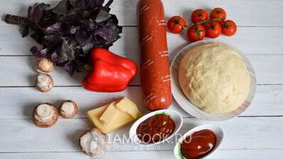 тонкое тесто для пиццы без дрожжей