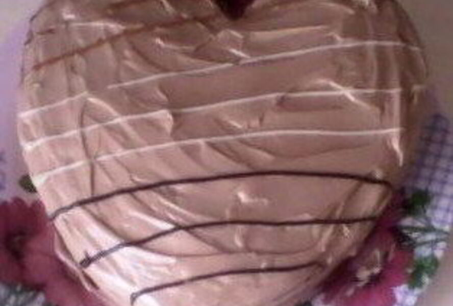 Быстрый торт со сливочно-шоколадным кремом