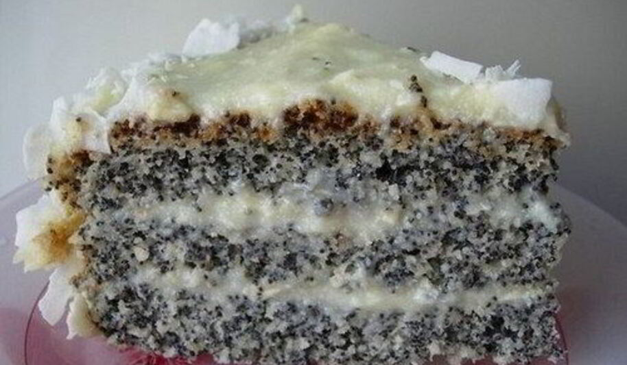 Рецепт макового торта с кокосовой стружкой в мультиварке