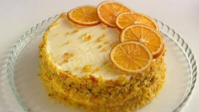 осенний торт из тыквы с апельсином