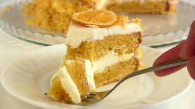 осенний торт из тыквы с апельсином