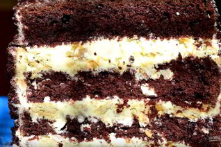 Шоколадный бисквит На раз, два, три