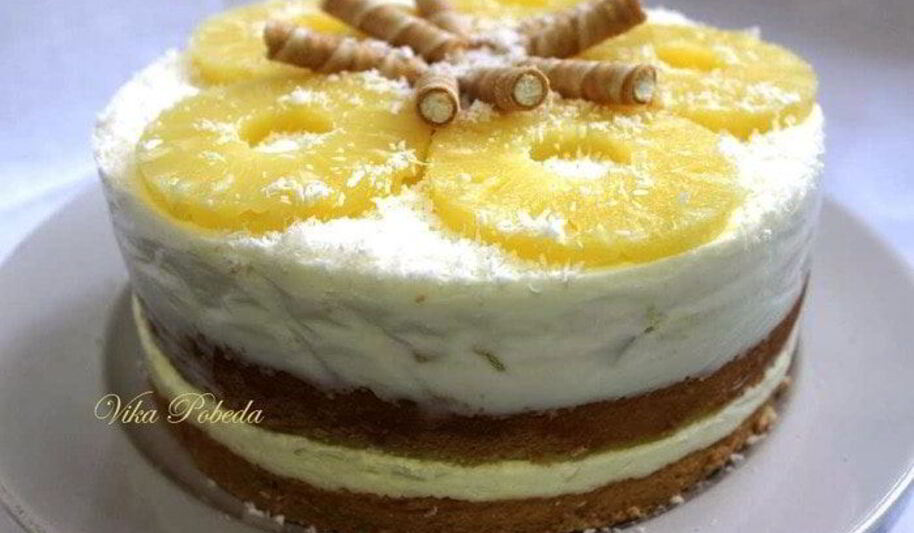 Рецепт торта ананасово-кокосовый