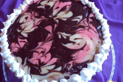 Торт малиново-шоколадный Фентази