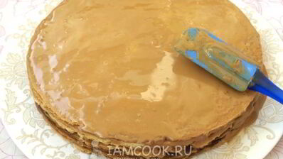 торт медовик с вареной сгущенкой