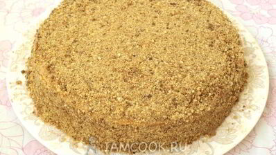 торт медовик с вареной сгущенкой