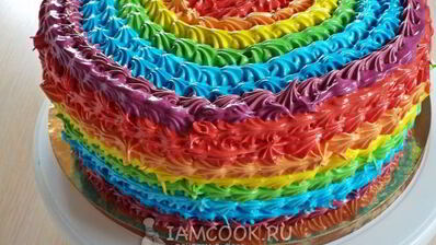 торт радуга