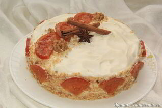 Торт с карамельными апельсинами