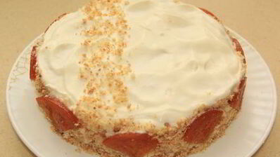 торт с карамельными апельсинами