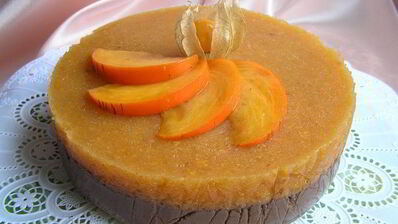 торт шоколад и хурма