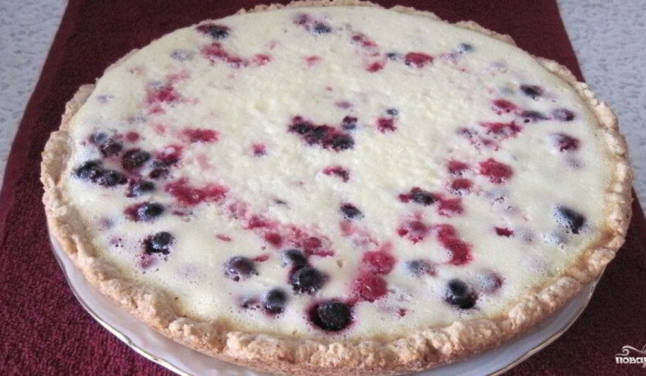 Рецепт торта со смородиной и сметаной