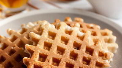 миндальные вафли с сушеной клюквой