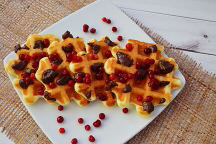 Творожные вафли