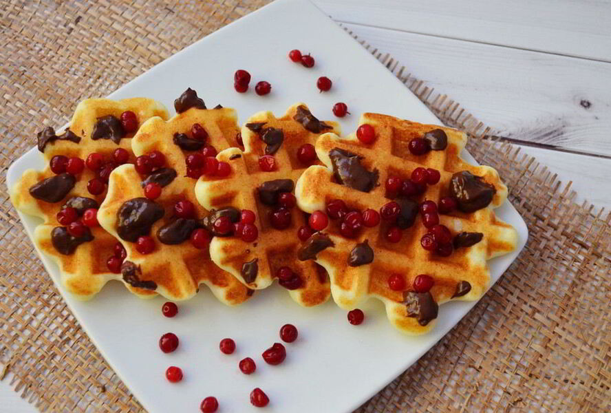 Творожные вафли