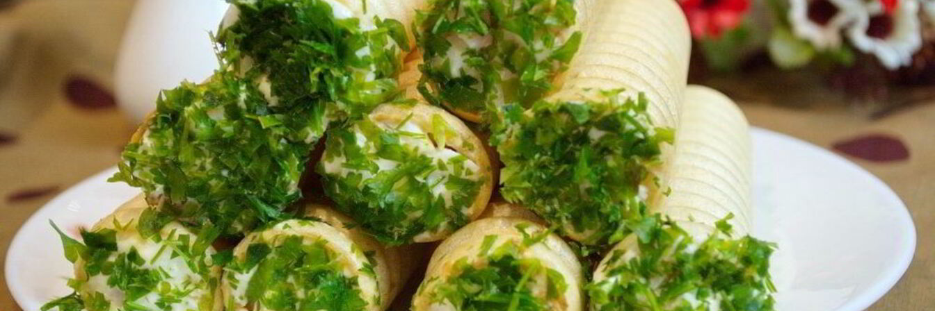 Вафельные трубочки с начинкой