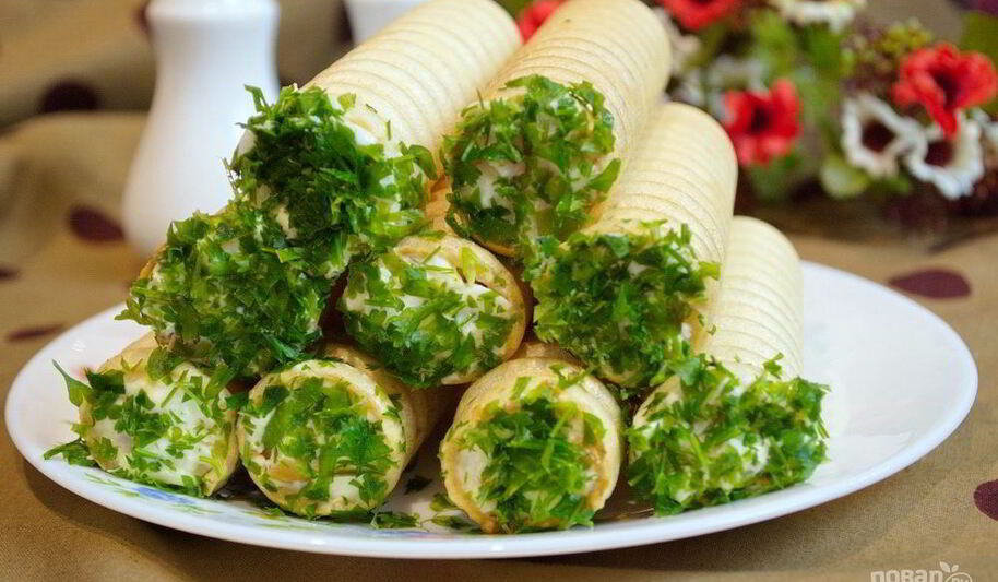 Рецепт вафельных трубочек с начинкого