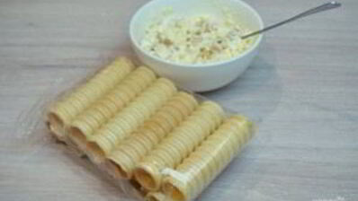 вафельные трубочки с начинкой