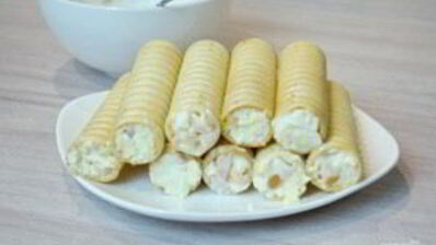 вафельные трубочки с начинкой