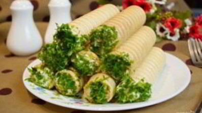 вафельные трубочки с начинкой