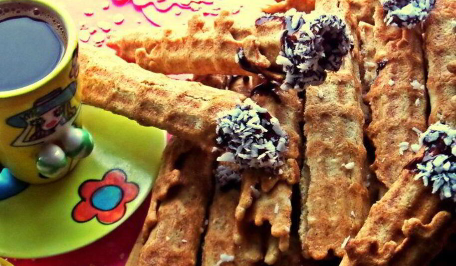 Рецепт вафель хрустящих из разных хлопьев