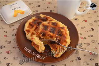 Вафли на дрожжах