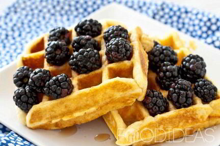 Вафли в вафельнице