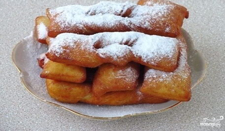 Рецепт воздушного хвороста на кефире