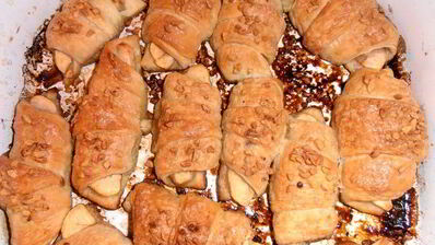 яблочные слойки в лимонадной карамели