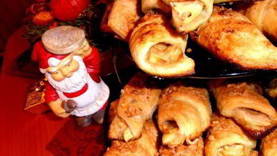 яблочные слойки в лимонадной карамели