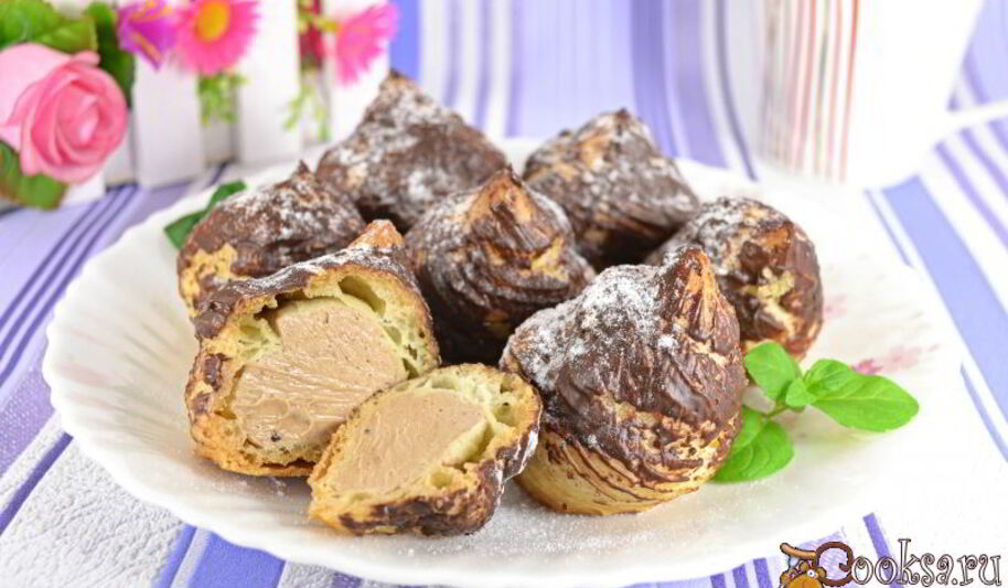 Рецепт профитролей с кофейным кремом