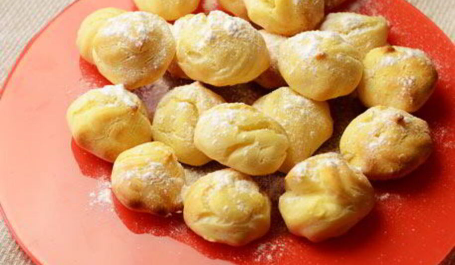 Рецепт профитролей с творожным кремом