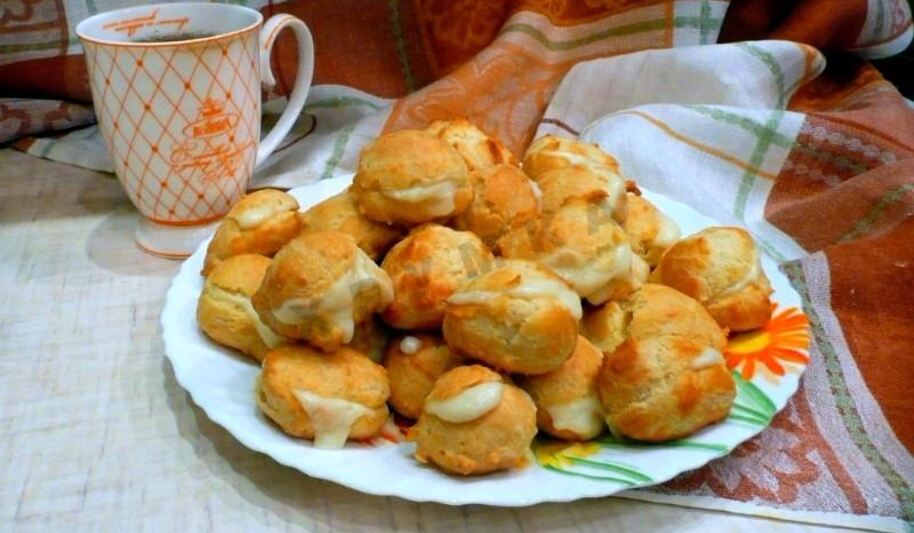 Рецепт профитролей с заварныма кремома